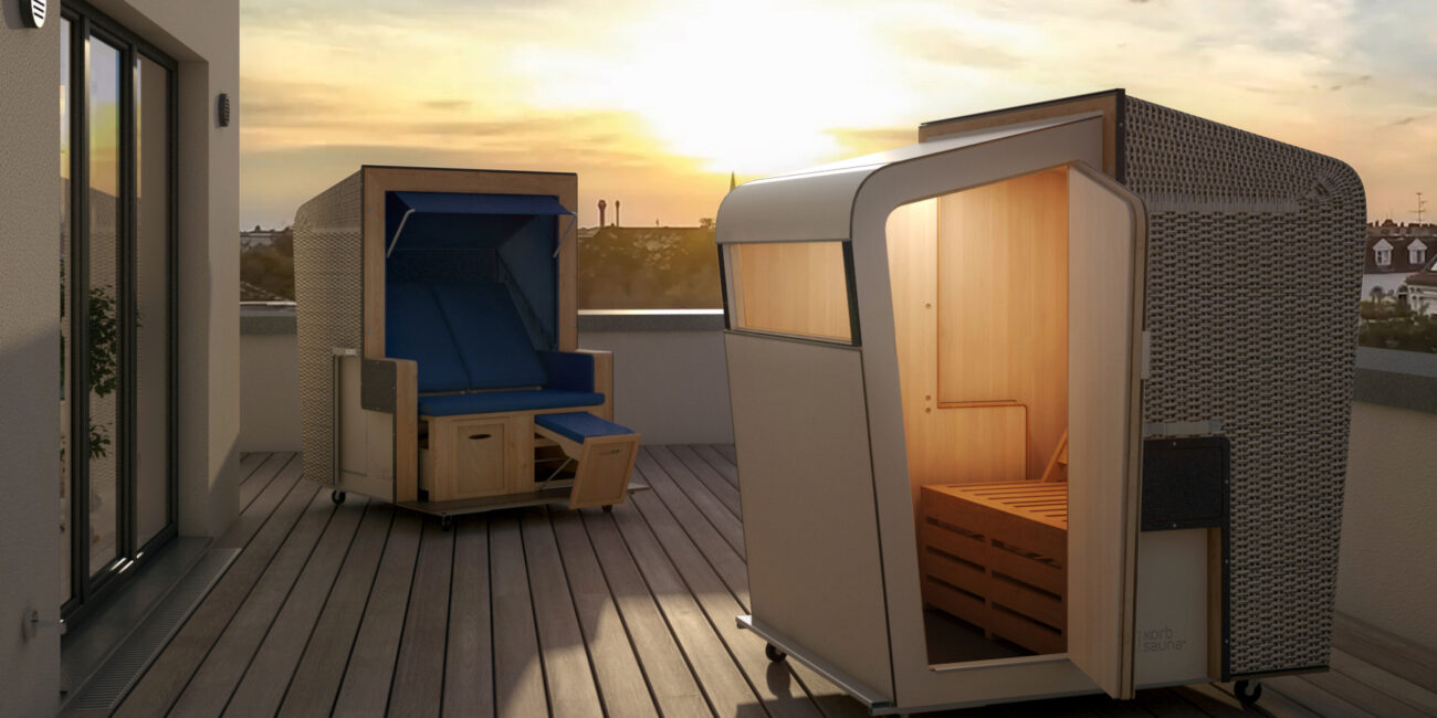 Korbsauna Strandkorb